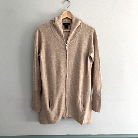 Sara Campbell Sweaters - 💯 % Cashmere Hooded Zip-Up Sweater, Medium